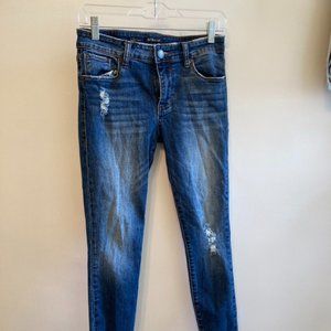 Distressed STS Blue Emma Ankle Skinny Jeans Size 26
